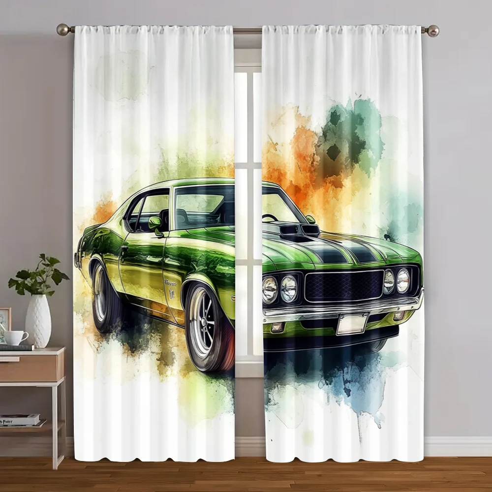 2pcs, Curtain Set automobile design Machine Washable (without rod) Versatile All Ldeal for Bedroom & Living Room Decor
2pcs, Curtain Set automobile design Machine Washable (without rod) Versatile All Ldeal for Bedroom & Living Room Decor