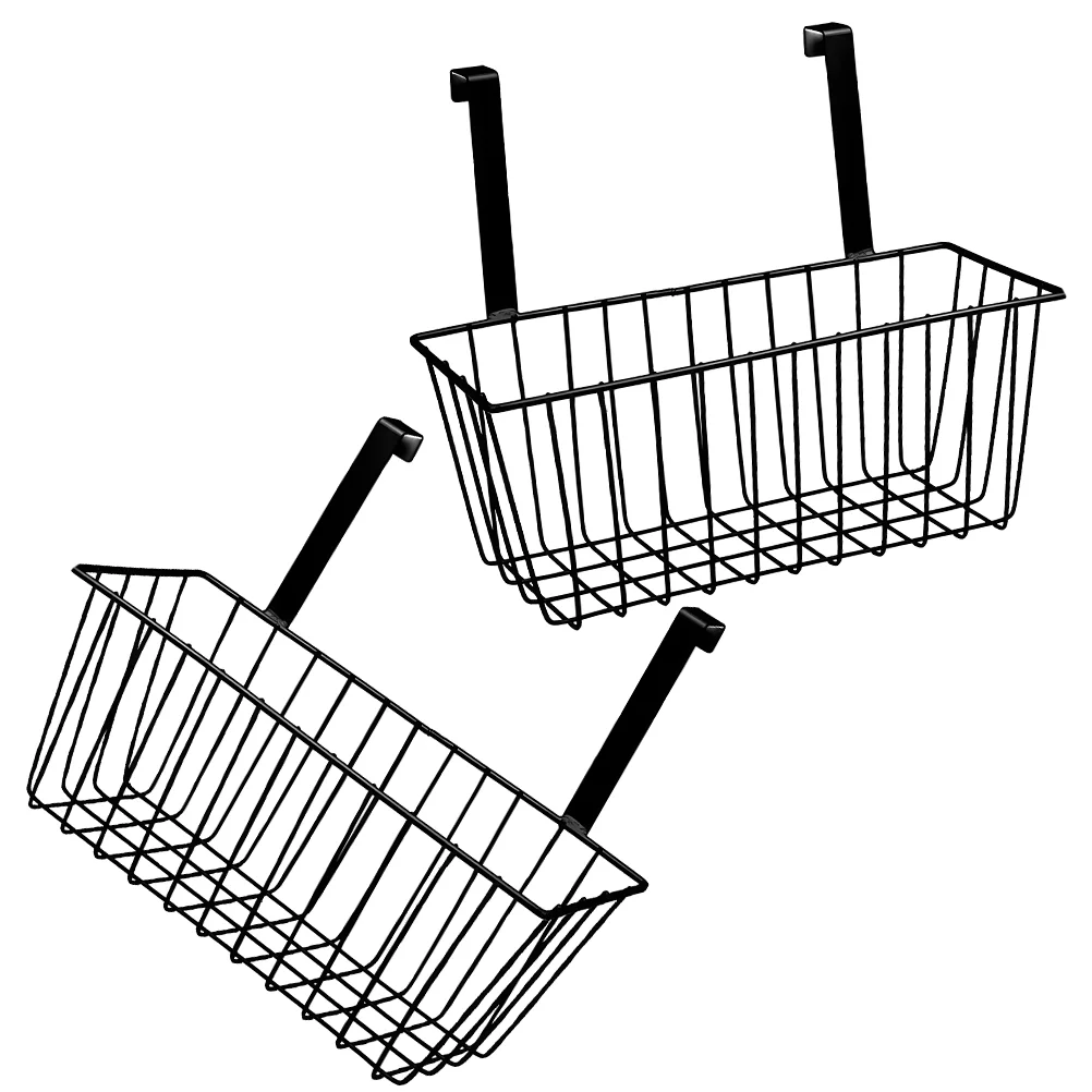 2 Pcs Round Basket Storage Hanging Kitchen Wire Sundries Shelf Bathroom Black Organizer Seasoning Rack Small Student
2 Pcs Round Basket Storage Hanging Kitchen Wire Sundries Shelf Bathroom Black Organizer Seasoning Rack Small Student