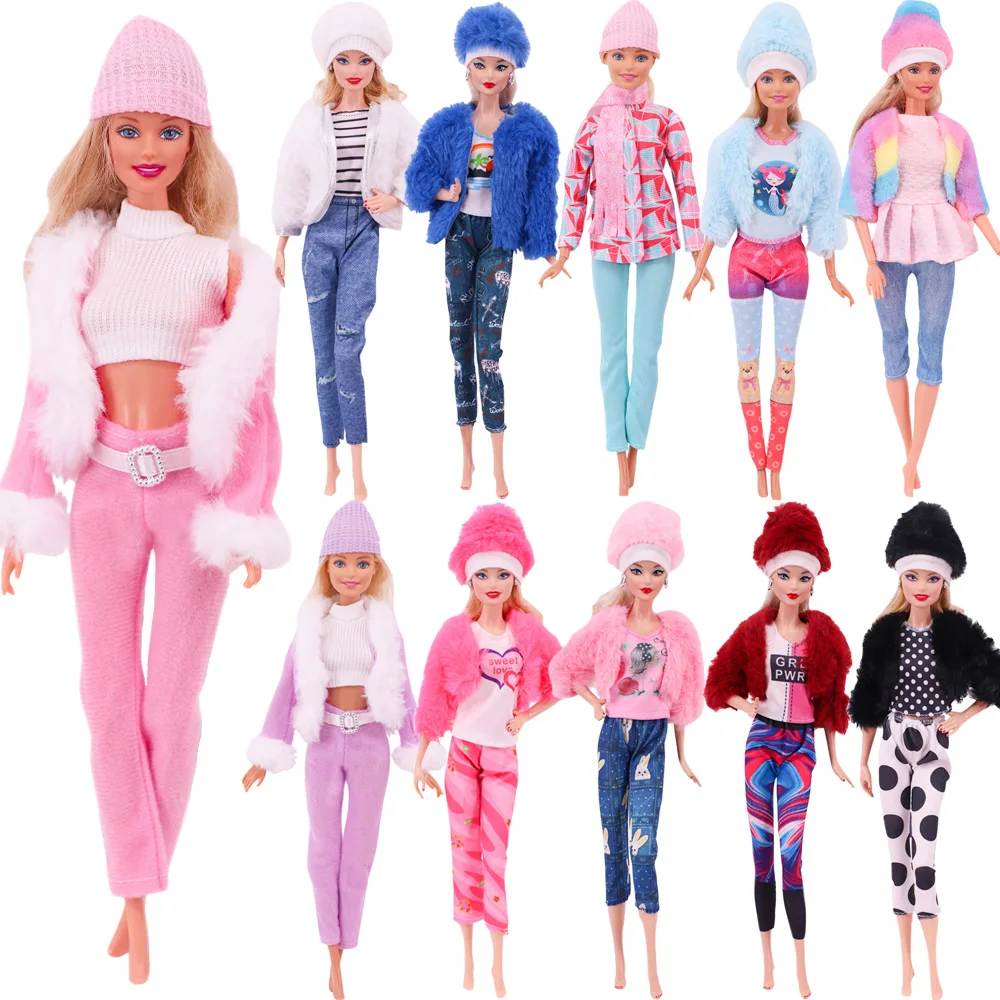Doll Clothes Plush Set=Hat+Jacket+Top+Pants,Daily Clothes For 30CM&1/6 BJD Doll,babi Doll Accessories,Festival Toys Gifts,Girl
Doll Clothes Plush Set=Hat+Jacket+Top+Pants,Daily Clothes For 30CM&1/6 BJD Doll,babi Doll Accessories,Festival Toys Gifts,Girl