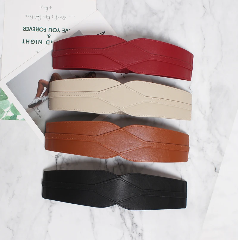 Pu Leather Multicolor Asymmetrical Black Wide Long Belt Leisure Dress Down Jacket Waistband Elastic Waistbelt Female Fashion
Pu Leather Multicolor Asymmetrical Black Wide Long Belt Leisure Dress Down Jacket Waistband Elastic Waistbelt Female Fashion
