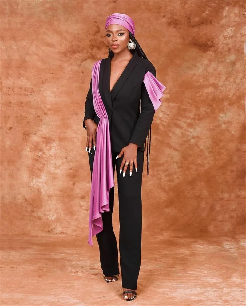 Black Pink Women Suit Pants Set 2 Piece Blazer+Trousers Formal Office Lady Jacket Wedding Tuxedo Customized Prom Coat
Black Pink Women Suit Pants Set 2 Piece Blazer+Trousers Formal Office Lady Jacket Wedding Tuxedo Customized Prom Coat