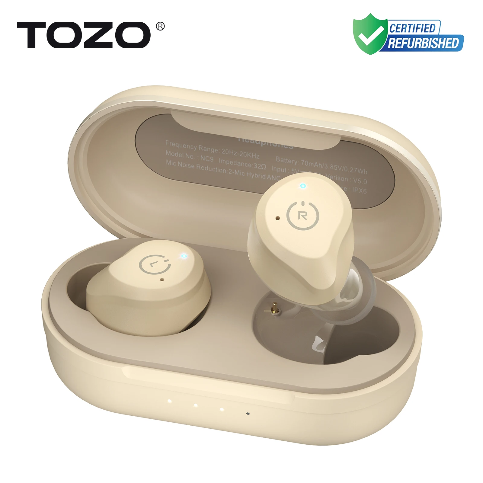 Refurbished TOZO ANC Earbuds TWS True Wireless Stereo Bluetooth Earphone Noise Cancelling In Ear Headsets Mics for IOS Android
Refurbished TOZO ANC Earbuds TWS True Wireless Stereo Bluetooth Earphone Noise Cancelling In Ear Headsets Mics for IOS Android