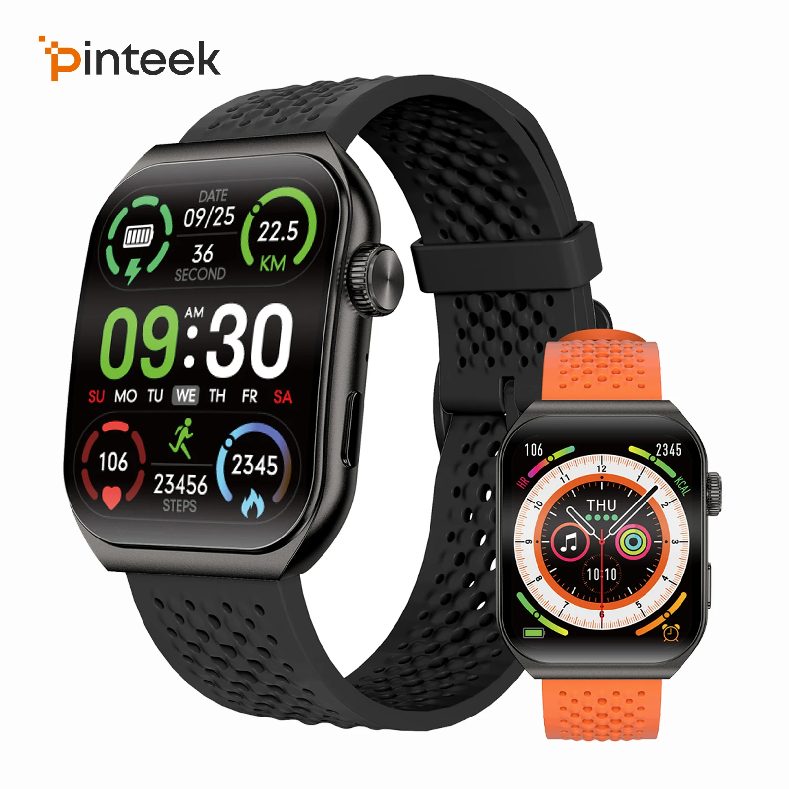 Pinteek Smartwatch Bluetooth Call Smartwatch Touch Dial for Android Music Fitness Tracker Sports Watches Compatible Strava
Pinteek Smartwatch Bluetooth Call Smartwatch Touch Dial for Android Music Fitness Tracker Sports Watches Compatible Strava