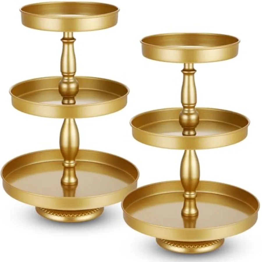 2 Pcs 3 Tier Cupcake Stand Holder, Round Cupcake Stand Serving Tray, Metal Tiered Tray Pastry Dessert Cake Tower Display Stand f
2 Pcs 3 Tier Cupcake Stand Holder, Round Cupcake Stand Serving Tray, Metal Tiered Tray Pastry Dessert Cake Tower Display Stand f