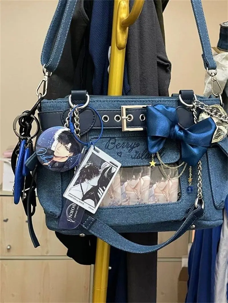 Fashion Women Vintage Belt Shoulder Bags Streetwear Trendy All Match Handbags Sweet Y2k Aesthetic Transparent Crossbody Ita Bags
Fashion Women Vintage Belt Shoulder Bags Streetwear Trendy All Match Handbags Sweet Y2k Aesthetic Transparent Crossbody Ita Bags