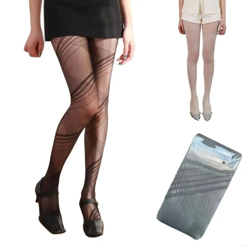 Y88A Women Sheer Fishnet Mesh Hollowed Geometric Pantyhose Diamond Striped Pattern Vintage Tights Bottoming Leggings Stocking
Y88A Women Sheer Fishnet Mesh Hollowed Geometric Pantyhose Diamond Striped Pattern Vintage Tights Bottoming Leggings Stocking