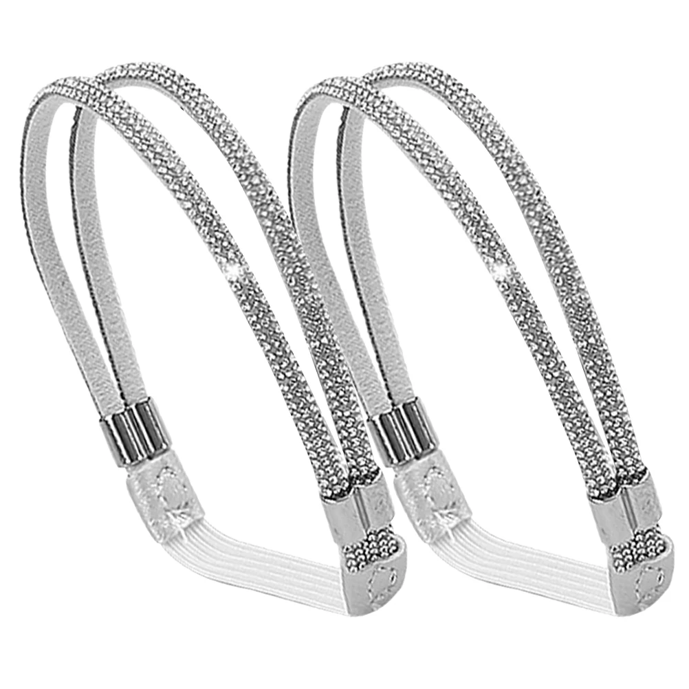 Detachable Ankle Straps for High Heels Anti-loose Shoelaces Silver Gray Rhinestones Elastic Shoe Straps Women Shoes Accessory
Detachable Ankle Straps for High Heels Anti-loose Shoelaces Silver Gray Rhinestones Elastic Shoe Straps Women Shoes Accessory