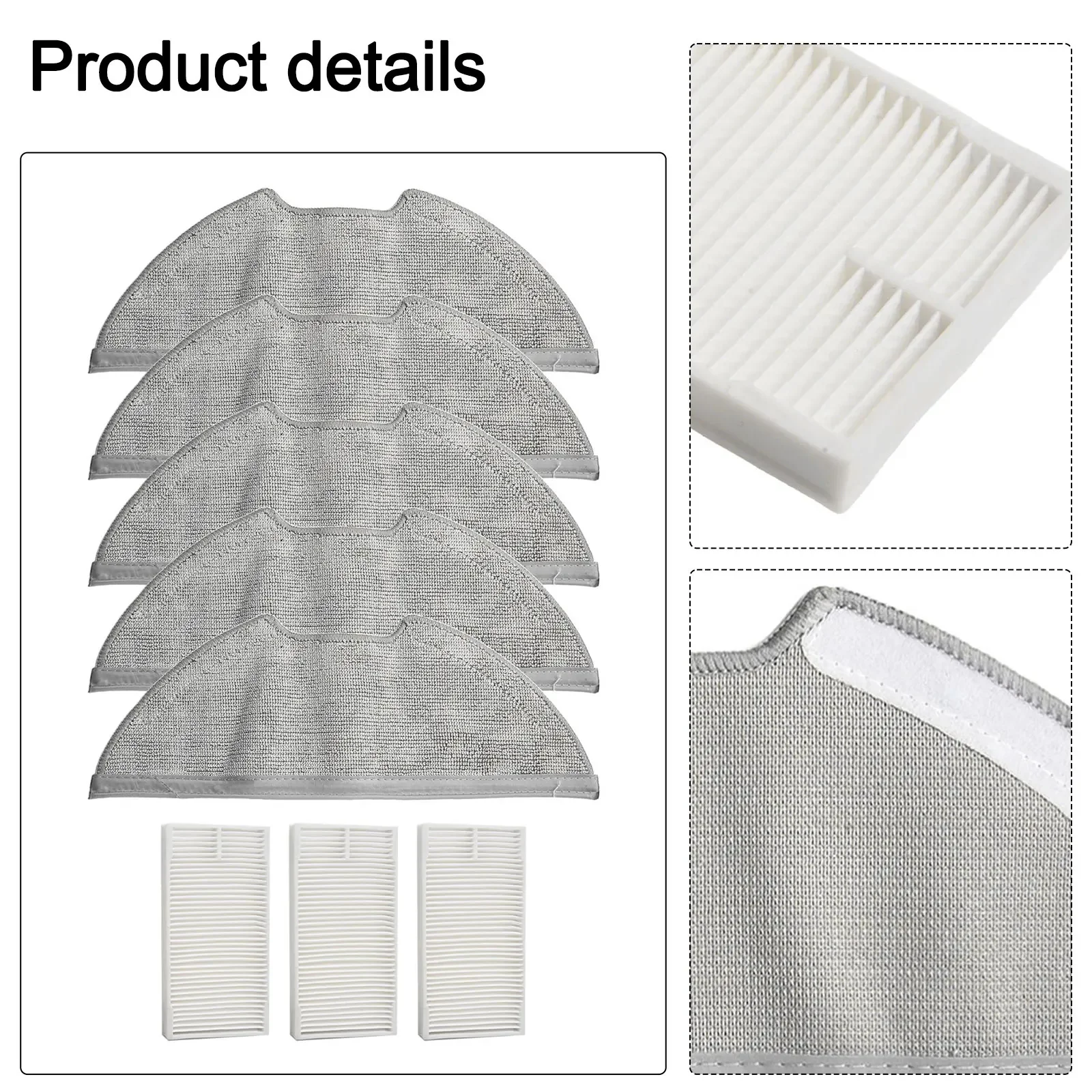 Vacuum Cleaner Spare Filter Mop Cloth Kit For Midea M9 For Eureka E10s For Obode A8 Vacuum Cleaner
Vacuum Cleaner Spare Filter Mop Cloth Kit For Midea M9 For Eureka E10s For Obode A8 Vacuum Cleaner