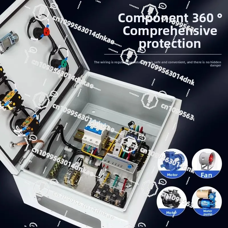 Three-phase Electrical Distribution Box Water Pump Motor Start Control Box 380V Fan Electric Box Finished Product 4/7.5/11KW
Three-phase Electrical Distribution Box Water Pump Motor Start Control Box 380V Fan Electric Box Finished Product 4/7.5/11KW