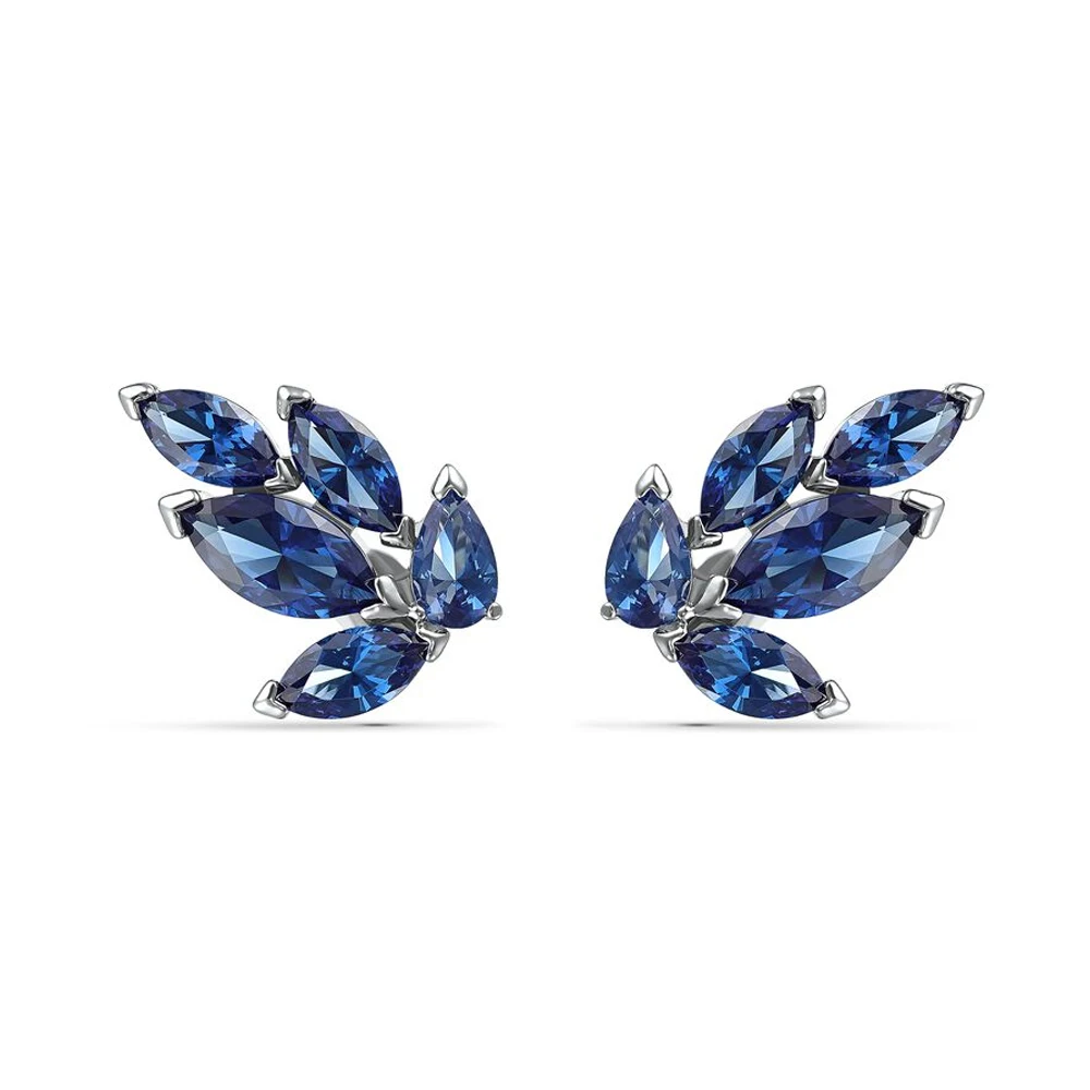 Silver Tone Marquise Blue Crystal Leaf Crawler Earrings – Gradient Pavé Design
Silver Tone Marquise Blue Crystal Leaf Crawler Earrings – Gradient Pavé Design