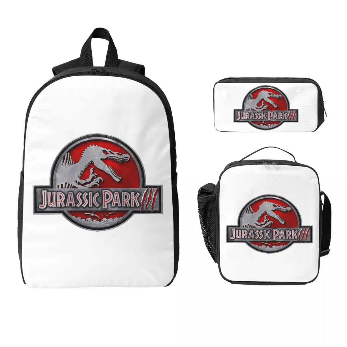 Dinosaur Jurassic Park Backpack Student Boys Girls BookBag School Bag Computer Shoulder Bags 3ps Insulated Lunch Bag Pencil Case
Dinosaur Jurassic Park Backpack Student Boys Girls BookBag School Bag Computer Shoulder Bags 3ps Insulated Lunch Bag Pencil Case