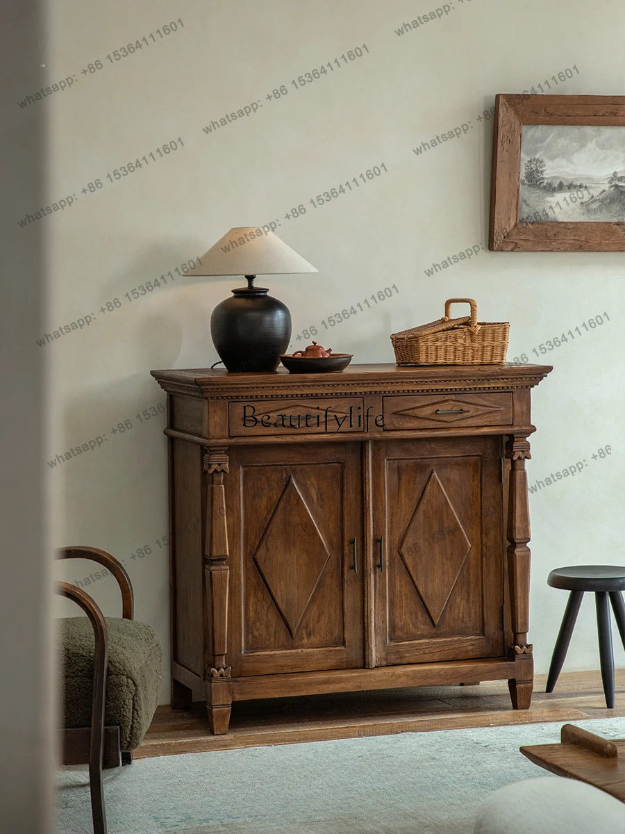 yj58 Retro style teak all solid wood dining side cabinet living room entrance storage cabinet
yj58 Retro style teak all solid wood dining side cabinet living room entrance storage cabinet