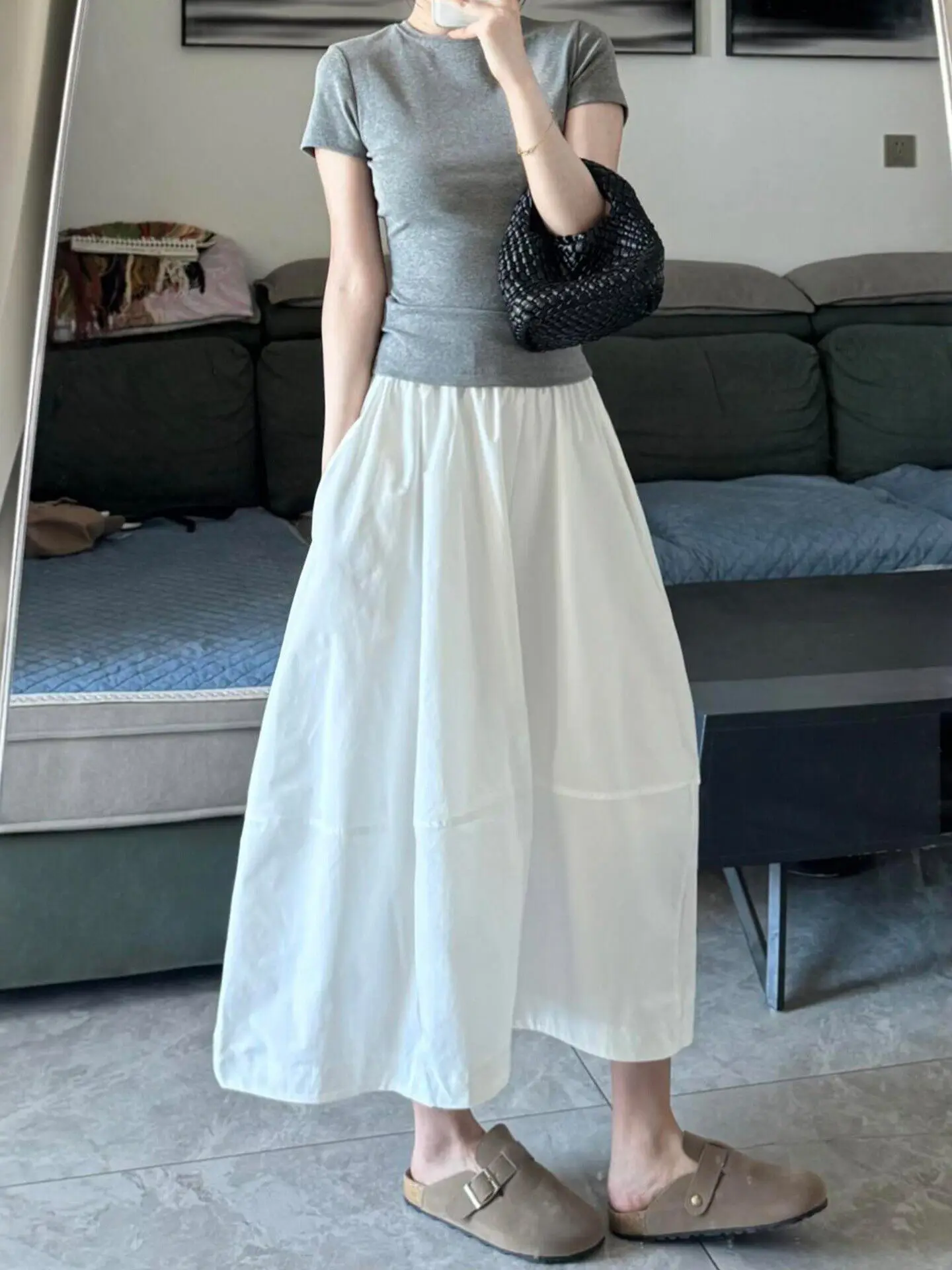 plus Size A-Line Umbrella Skirt Women's Summer Slimming Midi Workwear Skirt High Waist Casual Straight Cut Single Piece
plus Size A-Line Umbrella Skirt Women's Summer Slimming Midi Workwear Skirt High Waist Casual Straight Cut Single Piece