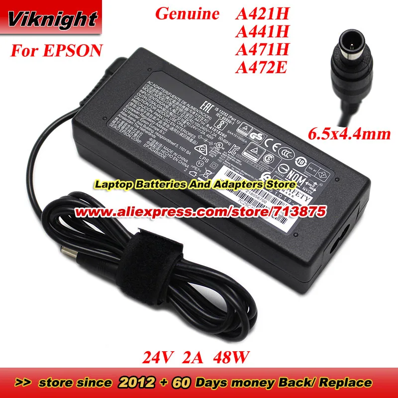 Genuine 24V 2A 48W Adapter A421H A441H A471H A472E EP-AG480DDG for EPSON GT-S55 GT-S85 GT-1500 GT-2500 GT-X970 V500 PM-520 B592A
Genuine 24V 2A 48W Adapter A421H A441H A471H A472E EP-AG480DDG for EPSON GT-S55 GT-S85 GT-1500 GT-2500 GT-X970 V500 PM-520 B592A