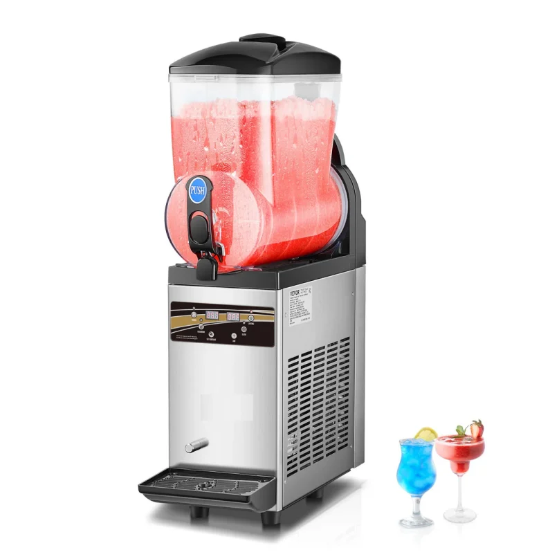 SIHAO Commercial 15L Slushy Machine, Stainless Steel Frozen Drink Maker, Margarita Smoothie Slushie Maker for Home Party Restaurants Bars
SIHAO Commercial 15L Slushy Machine, Stainless Steel Frozen Drink Maker, Margarita Smoothie Slushie Maker for Home Party Restaurants Bars