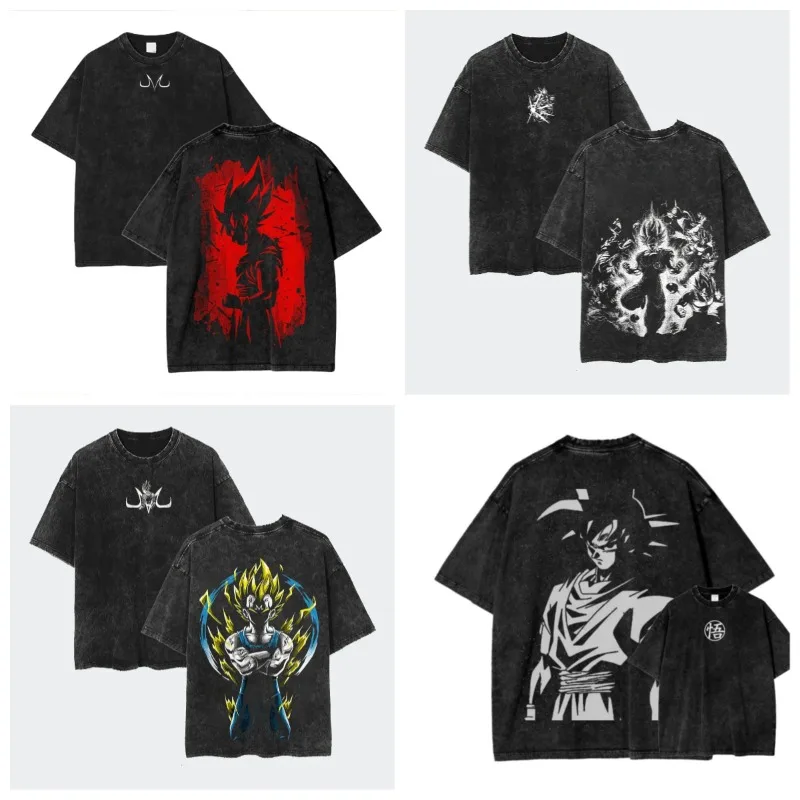 Anime Dragon Ball Cosplay Washed T-Shirt Cotton Short Sleeve Loose Large Casual Sports Fitness T-Shirt Men's Clothing
Anime Dragon Ball Cosplay Washed T-Shirt Cotton Short Sleeve Loose Large Casual Sports Fitness T-Shirt Men's Clothing