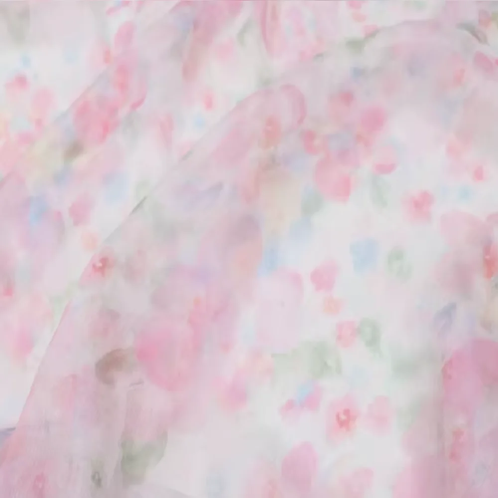 Light Pink Flower Soft 100% Pure Crepe Silk Crinkle Georgette Fabric for Young Lady Baby Breathable Lovely Clothing Dress
Light Pink Flower Soft 100% Pure Crepe Silk Crinkle Georgette Fabric for Young Lady Baby Breathable Lovely Clothing Dress