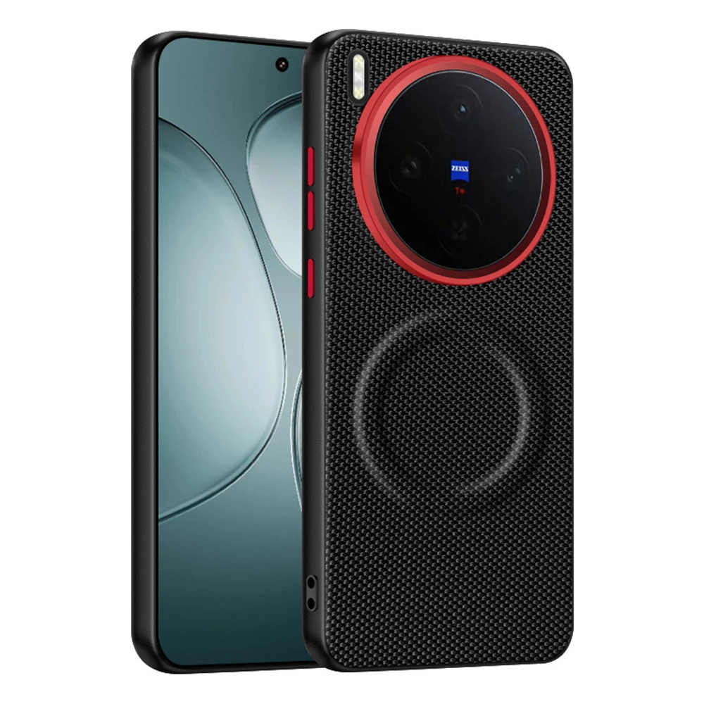 For Vivo X300/X300 Pro/X300 Ultra Case Metal Lens Ring TPU Bumper Nylon Fiber Back Magnetic Compatible Shockproof Cover
For Vivo X300/X300 Pro/X300 Ultra Case Metal Lens Ring TPU Bumper Nylon Fiber Back Magnetic Compatible Shockproof Cover