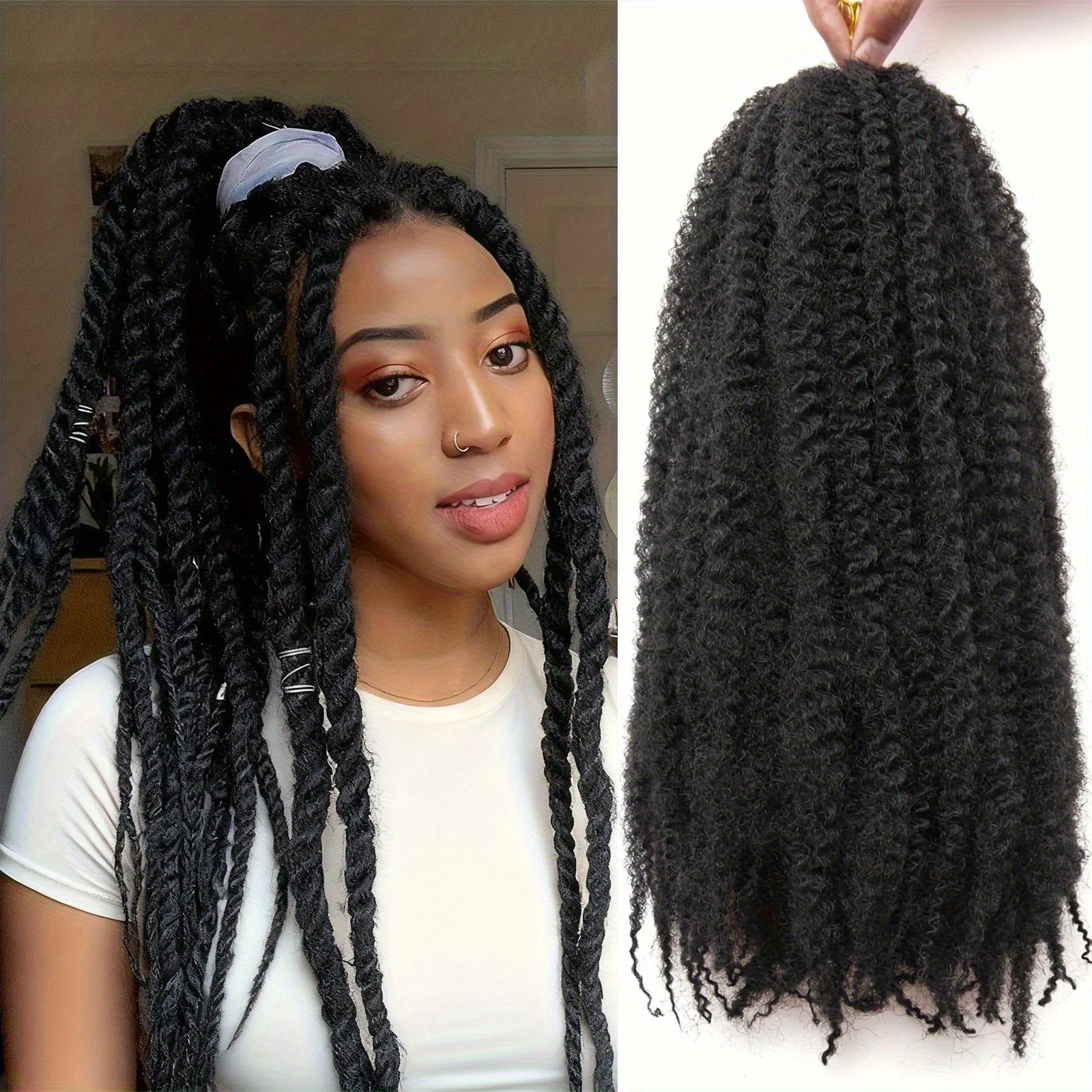 Волосы Marley Twist, плетение волос, 18 дюймов, волосы Marley Twist, кубинские волосы, афро-кудрявые вязанные крючком волосы, синтетические наращивание волос Marley
Волосы Marley Twist, плетение волос, 18 дюймов, волосы Marley Twist, кубинские волосы, афро-кудрявые вязанные крючком волосы, синтетические наращивание волос Marley