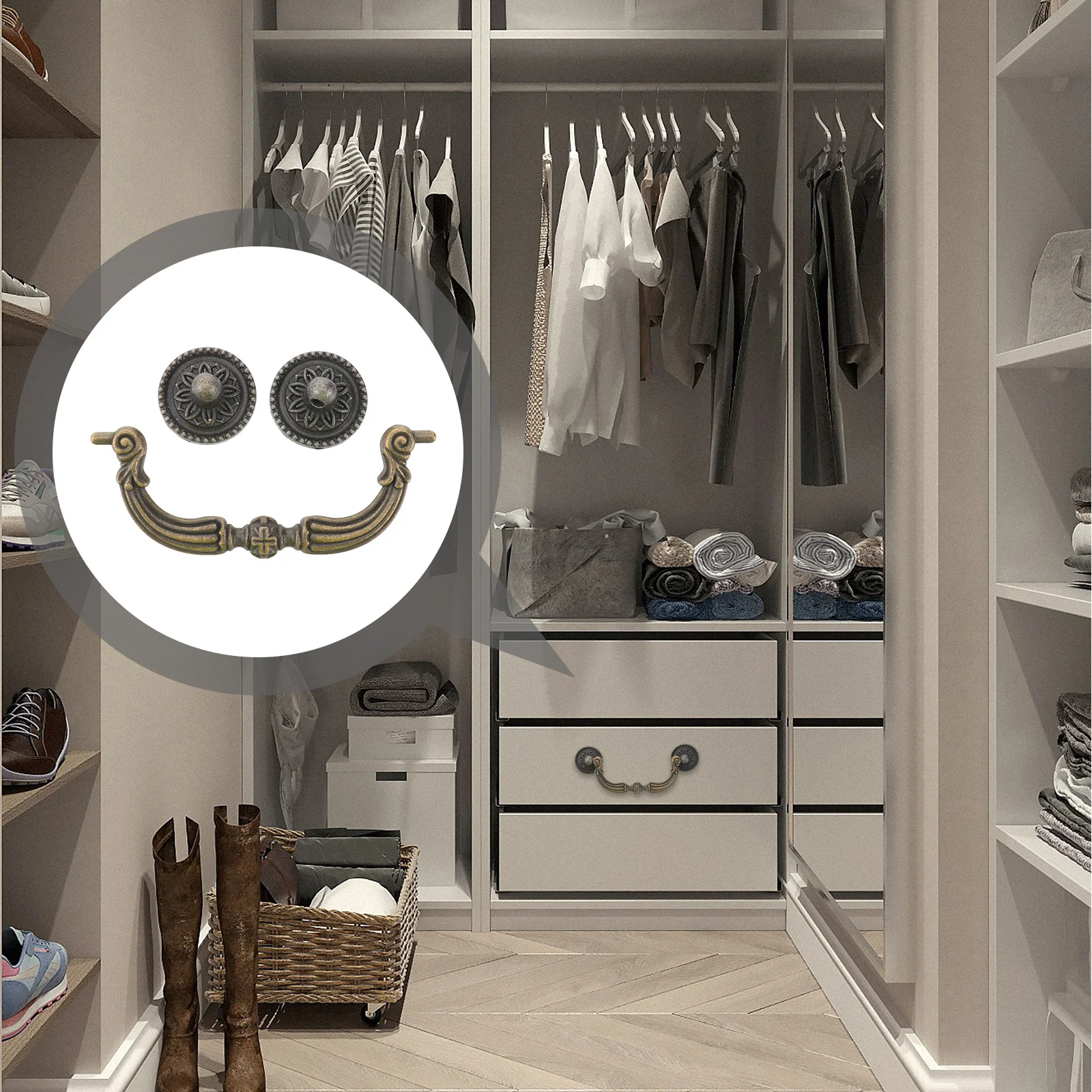 Vintage Brass Drawer Pull Handle 96Mm Hole Pitch for Kitchen Cabinet Closet Dresser Cupboard Traditional Style
Vintage Brass Drawer Pull Handle 96Mm Hole Pitch for Kitchen Cabinet Closet Dresser Cupboard Traditional Style