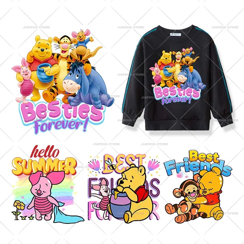Winnie the Pooh Printed Iron on Transfers Baby Tiger Heat Transfer Vinyl Stickers For Kids Clothes Thermal Patches Applique DIY
Winnie the Pooh Printed Iron on Transfers Baby Tiger Heat Transfer Vinyl Stickers For Kids Clothes Thermal Patches Applique DIY