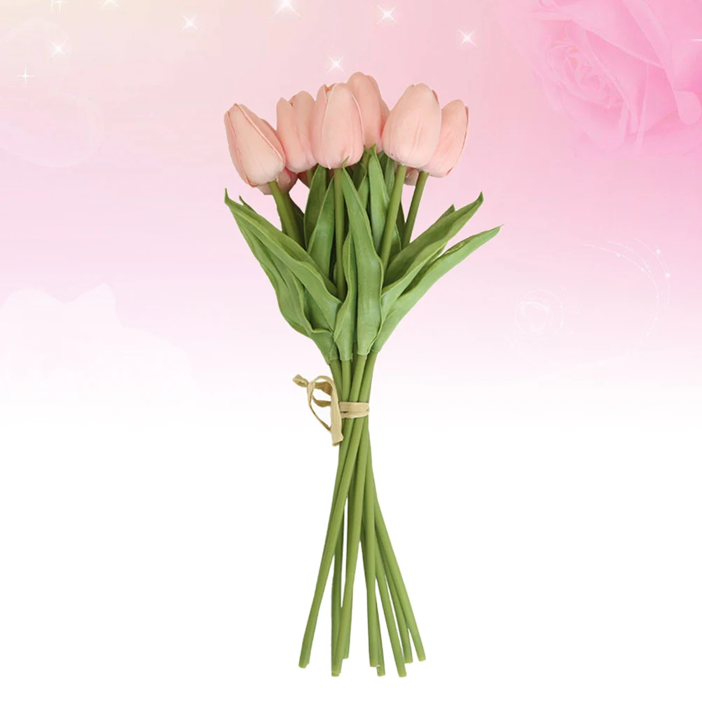 Artificial Flower Bouquet Rustic Farmhouse Style Decor Lifelike Tulip PU Mini Home Flowers Simulation
Artificial Flower Bouquet Rustic Farmhouse Style Decor Lifelike Tulip PU Mini Home Flowers Simulation