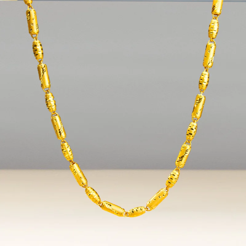 Роскошное ожерелье из чистого золота 24 карата 9999, оливковое ожерелье из бисера, мужское ожерелье
Роскошное ожерелье из чистого золота 24 карата 9999, оливковое ожерелье из бисера, мужское ожерелье