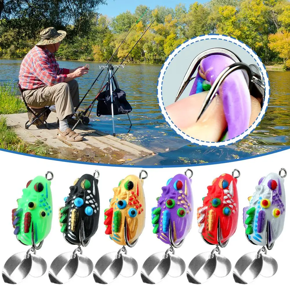 1pcs Simulation Frog Bait 3.5cm/5.4g Upgrade Double Hook And Top Swivel Artificial Bait For Bass Catfish Fishing Tools T2P3
1pcs Simulation Frog Bait 3.5cm/5.4g Upgrade Double Hook And Top Swivel Artificial Bait For Bass Catfish Fishing Tools T2P3