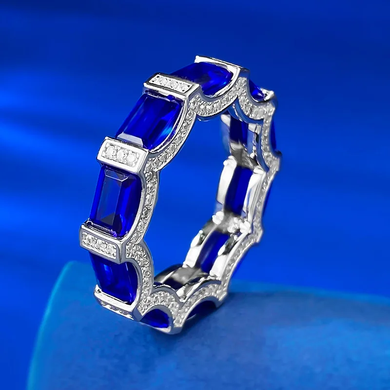 S925 Silver Eternity Ring Similar Sapphire Wedding Ring for Women's Gift Fine Jewelry
S925 Silver Eternity Ring Similar Sapphire Wedding Ring for Women's Gift Fine Jewelry