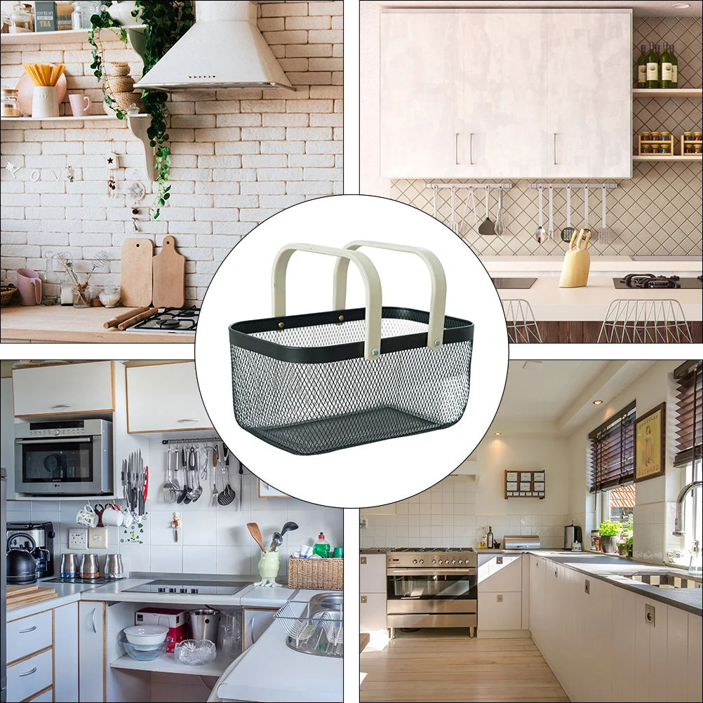 Wooden Handle Storage Basket Carry Sundries Organizer Iron Craft Oblong Snack Baskets Container Home
Wooden Handle Storage Basket Carry Sundries Organizer Iron Craft Oblong Snack Baskets Container Home