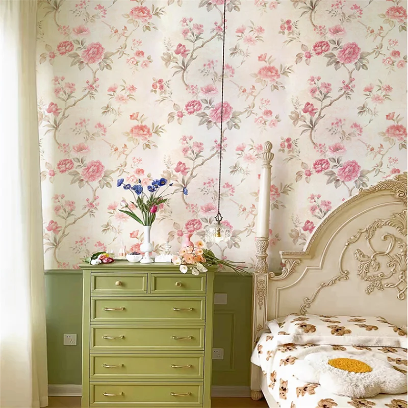 3D European style non-woven fabric pink rural floral wallpaper American style living room bedroom background wall wallpaper
3D European style non-woven fabric pink rural floral wallpaper American style living room bedroom background wall wallpaper