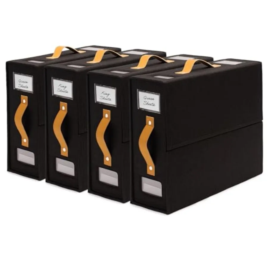 Sheet Organizers and Storage Bags for Bed Sheets, Linen, Blankets, Bedding - Under Bed or Closet Storage Boxes with Dual Handle
Sheet Organizers and Storage Bags for Bed Sheets, Linen, Blankets, Bedding - Under Bed or Closet Storage Boxes with Dual Handle
