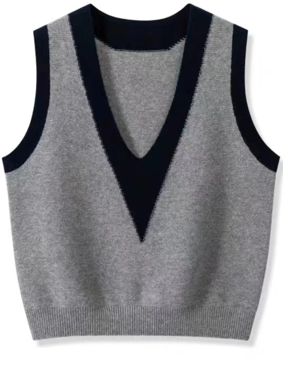 Женский вязаный жилет оверсайз с V-образным вырезом, осенний, модный, в европейском стиле, свободного кроя, с цветовыми блоками, для повседневной носки, ветрозащитный
Женский вязаный жилет оверсайз с V-образным вырезом, осенний, модный, в европейском стиле, свободного кроя, с цветовыми блоками, для повседневной носки, ветрозащитный