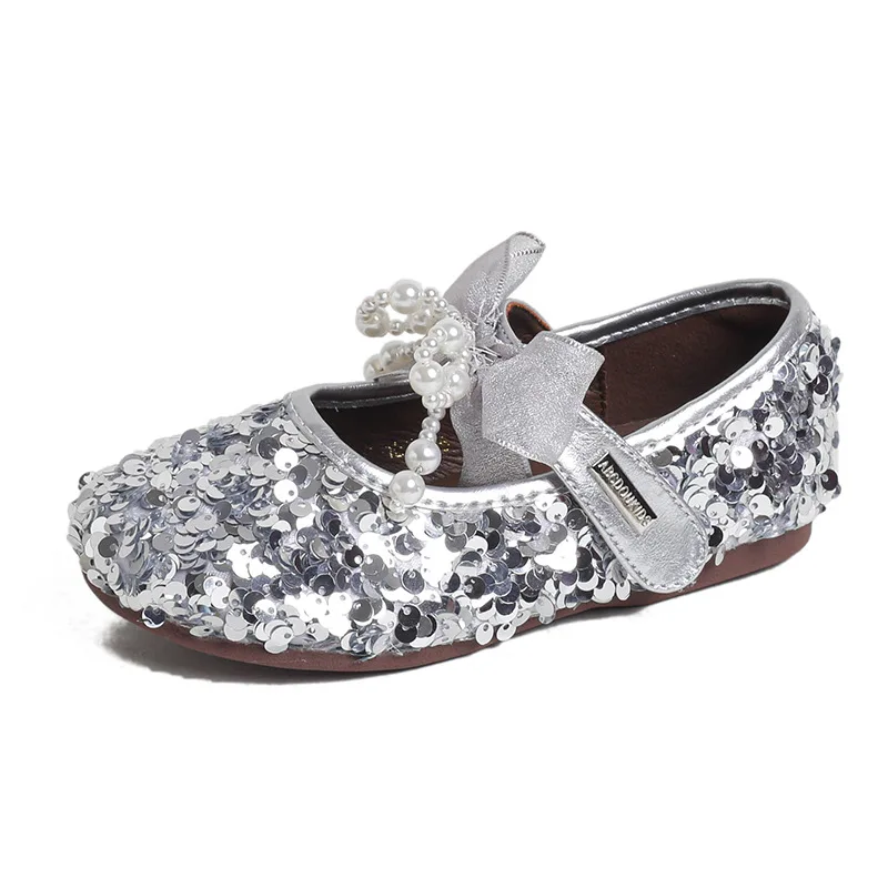 Girls Silver Glitter Flats Student Soft Sole Princess Shoes 2026 Autumn Fashion Mary Janes Sweet Shallow Cute Casual Shoes
Girls Silver Glitter Flats Student Soft Sole Princess Shoes 2026 Autumn Fashion Mary Janes Sweet Shallow Cute Casual Shoes
