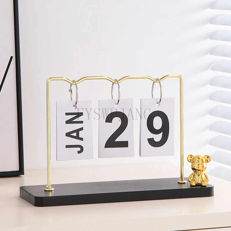 Creative Iron Bear Metal Desk Calendar Light Luxury Ornament Home Bedroom Living Room Porch Desktop Office Decoration
Creative Iron Bear Metal Desk Calendar Light Luxury Ornament Home Bedroom Living Room Porch Desktop Office Decoration