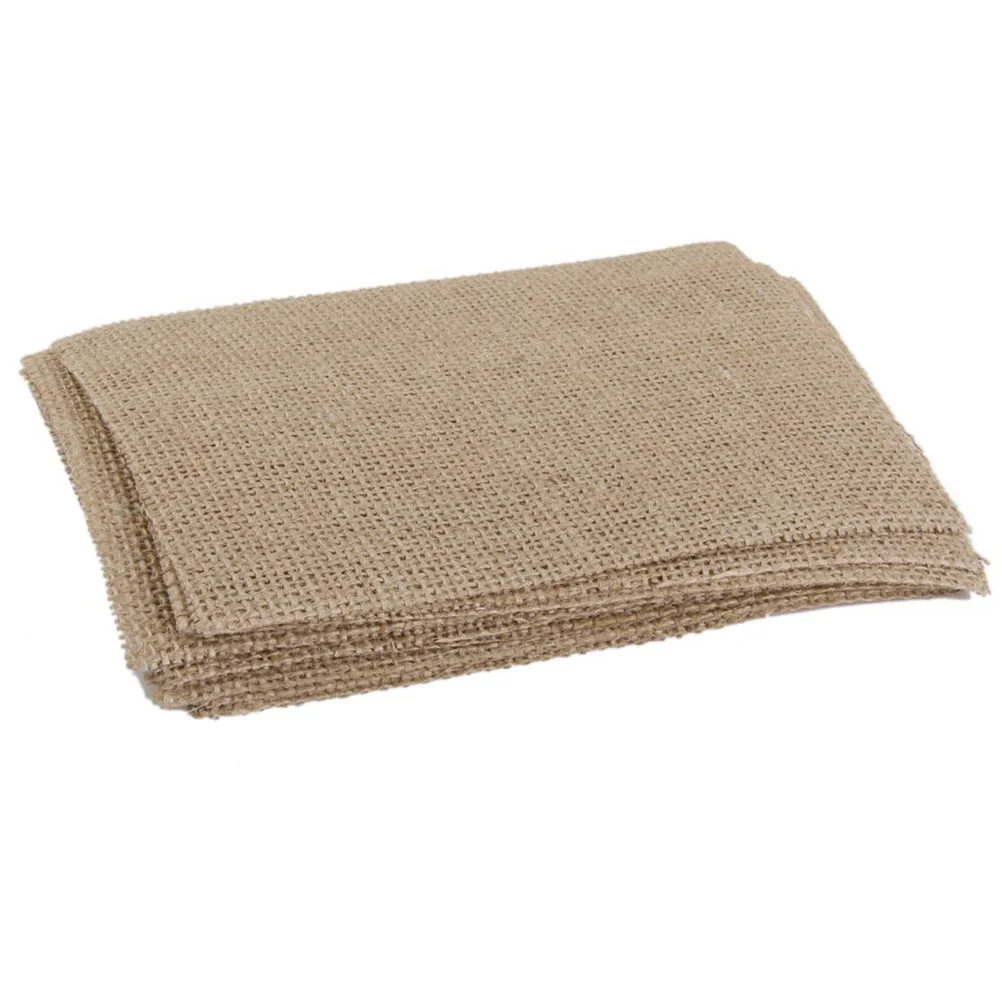 10pcs Burlap Coasters 12x17cm Brown Table Mats Absorb Desk No Stain Home Wedding Decor Dining Kitchen Mat
10pcs Burlap Coasters 12x17cm Brown Table Mats Absorb Desk No Stain Home Wedding Decor Dining Kitchen Mat