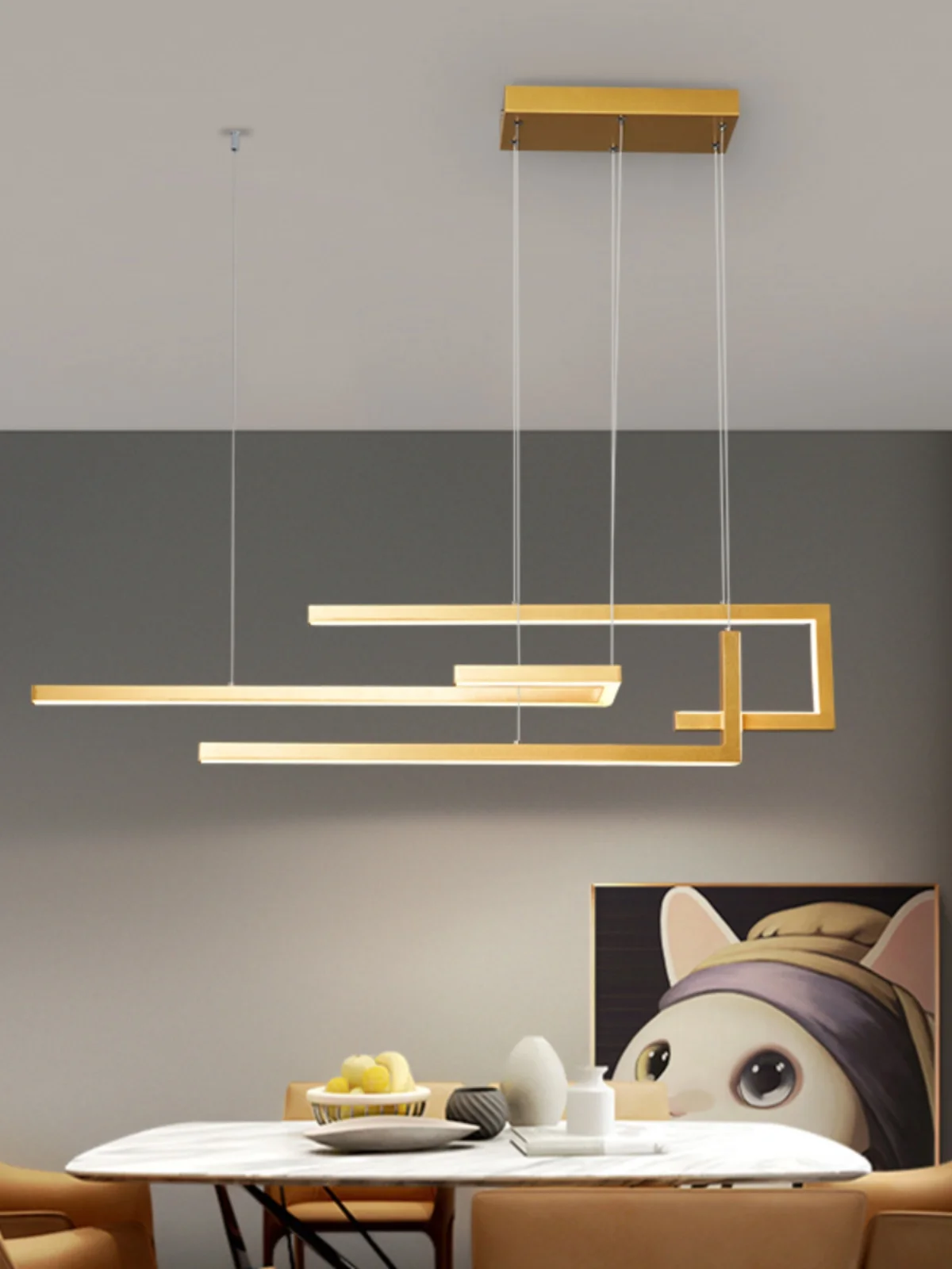 Modern minimalist restaurant chandelier Nordic creative LED living room bar art chandelier kitchen island decorative chandelier
Modern minimalist restaurant chandelier Nordic creative LED living room bar art chandelier kitchen island decorative chandelier