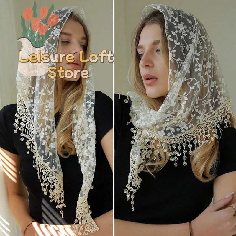 Floral Lace Embroidered Triangle Scarf for Women Ethnic Print Lightweight Style Hijab Head Shawl
Floral Lace Embroidered Triangle Scarf for Women Ethnic Print Lightweight Style Hijab Head Shawl