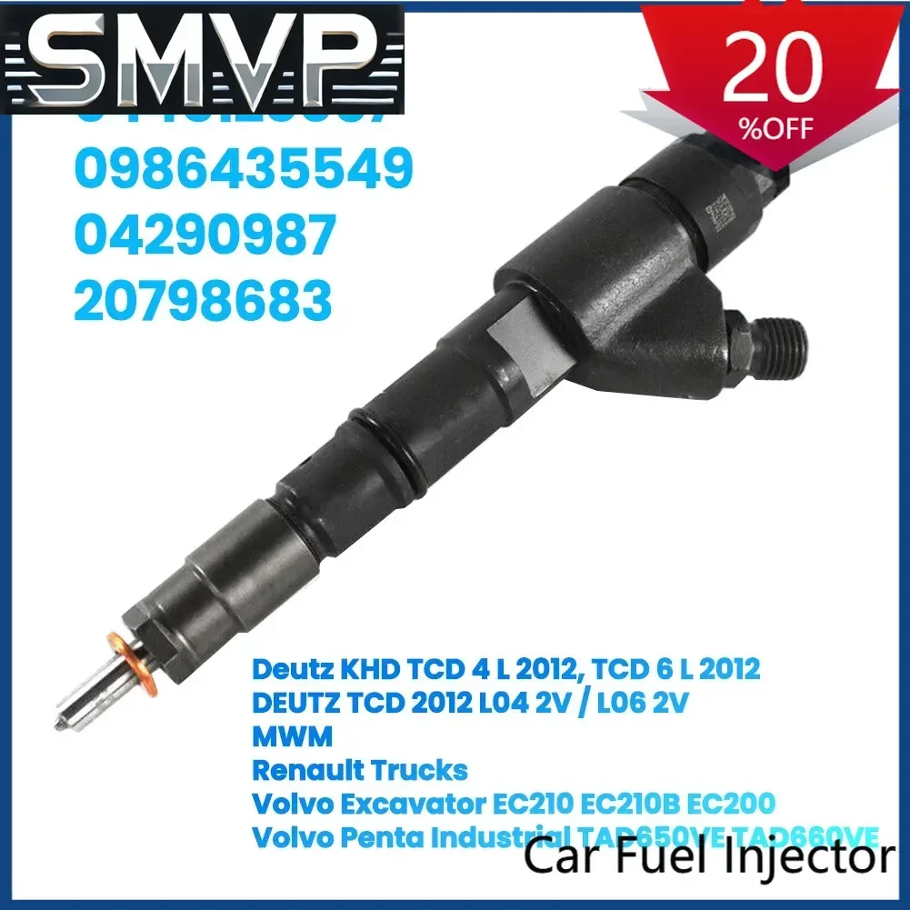 0445120067 0986435549 7420798683 20798683 New Diesel Fuel Injector For VOLVO EC210 EC210B For Deutz KHD TCD
0445120067 0986435549 7420798683 20798683 New Diesel Fuel Injector For VOLVO EC210 EC210B For Deutz KHD TCD