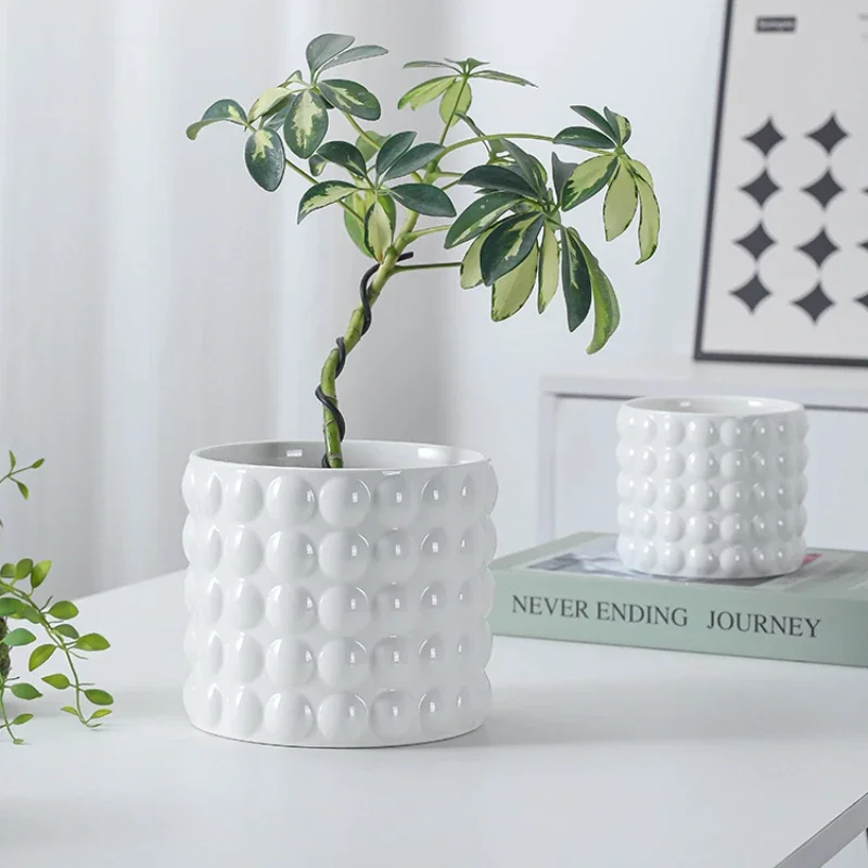 Ceramic Flowerpots European-style Indoor White Bubbles High Sense Small Potted Plants Special Ornaments for SucculentPhalaenopsi
Ceramic Flowerpots European-style Indoor White Bubbles High Sense Small Potted Plants Special Ornaments for SucculentPhalaenopsi