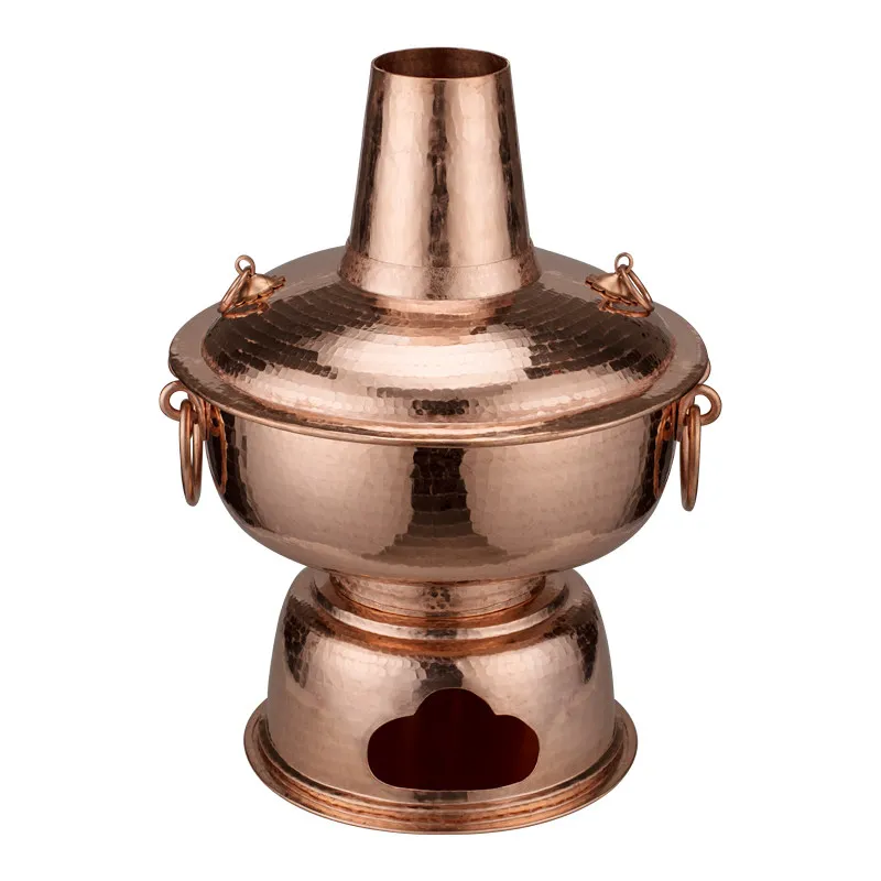 PYH handmade charcoal thickened copper hot pot Chinese restaurant copper soup pot stove uncoated red copper
PYH handmade charcoal thickened copper hot pot Chinese restaurant copper soup pot stove uncoated red copper