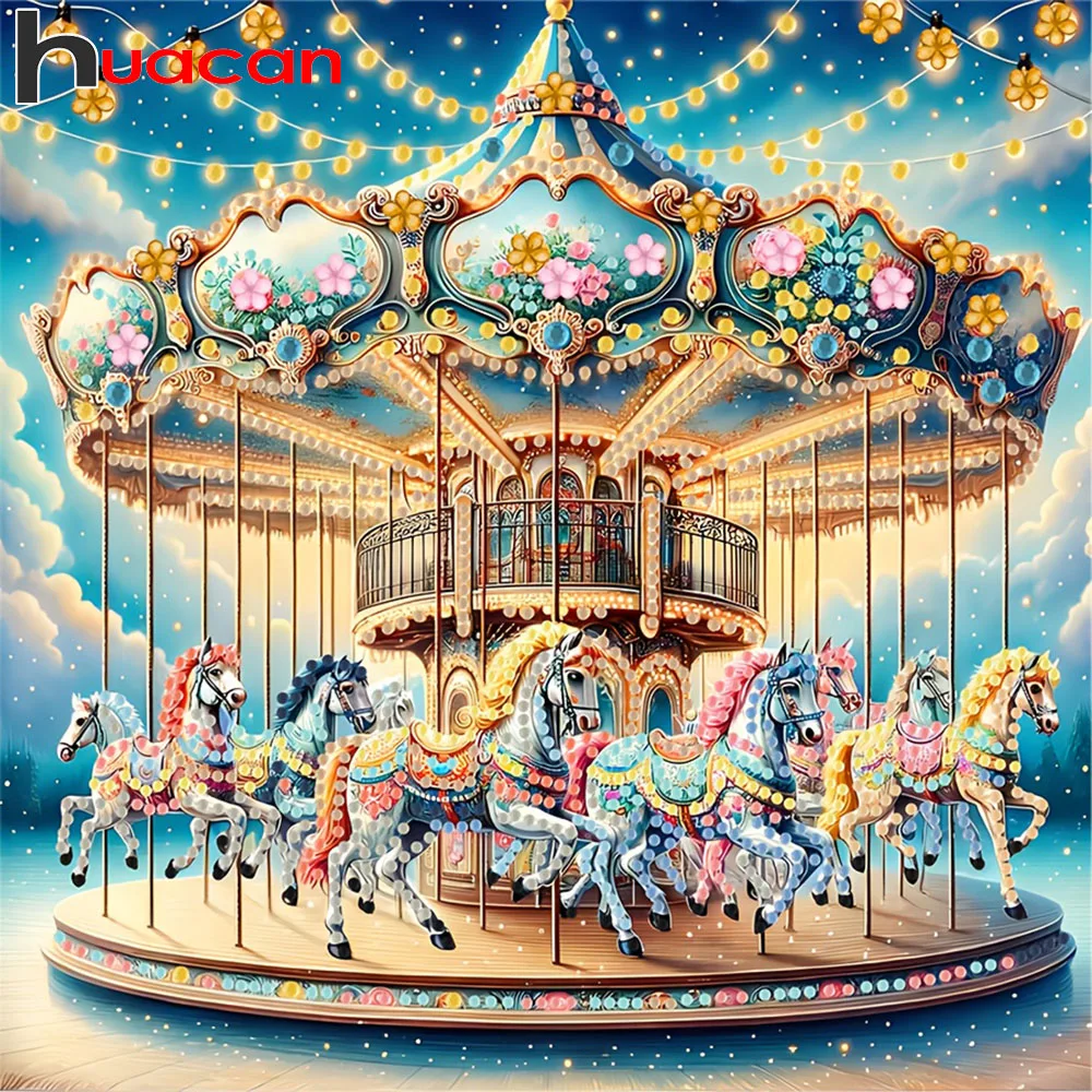 Huacan Diamond Painting Merry-go-round Full Square Round Mosaic Cartoon Craft Kit Room Decoration
Huacan Diamond Painting Merry-go-round Full Square Round Mosaic Cartoon Craft Kit Room Decoration