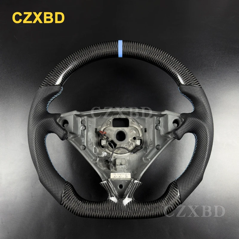 Blue Marker For Porsche Cayenne 955 957 Real Carbon Fiber Steering Wheel High Quality Leather Sport Wheel Customized
Blue Marker For Porsche Cayenne 955 957 Real Carbon Fiber Steering Wheel High Quality Leather Sport Wheel Customized