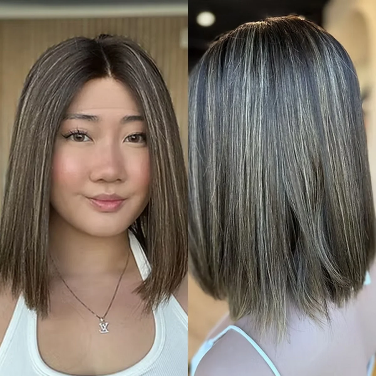 Ombre Brown Highlights Balayage Lace Front Wig Short Straight Bob Glueless Wigs Synthetic Hair Small/Large Size Cap Daily Used
Ombre Brown Highlights Balayage Lace Front Wig Short Straight Bob Glueless Wigs Synthetic Hair Small/Large Size Cap Daily Used