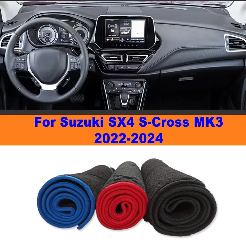 Anti-Glare Dashboard Cover Dash Mat Non-Slip Sun Shade Pad Interior Protector For Suzuki SX4 S-Cross MK3 2022-2024 2023 Car Part
Anti-Glare Dashboard Cover Dash Mat Non-Slip Sun Shade Pad Interior Protector For Suzuki SX4 S-Cross MK3 2022-2024 2023 Car Part
