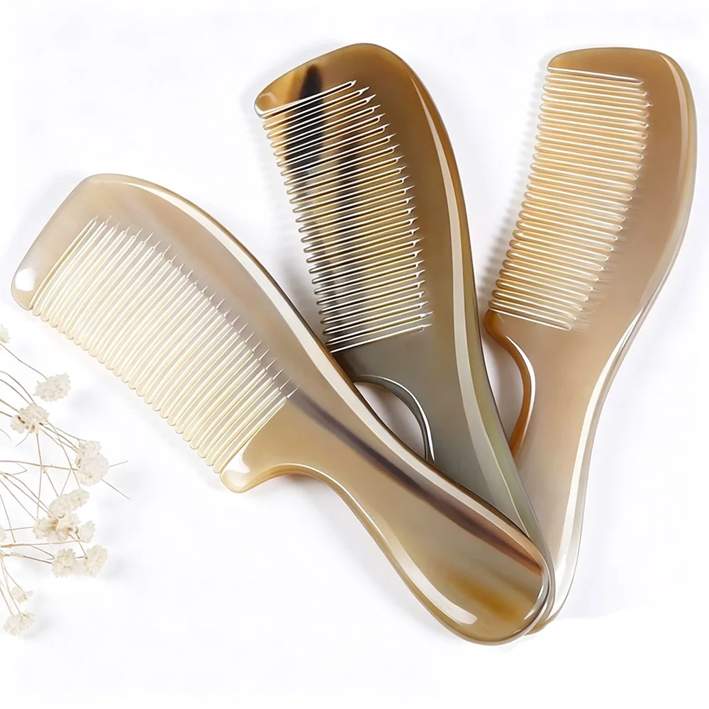 2026New Handmade Ox Horn Comb Anti Static Scalp Massage Comb Smooth Hair Styling Brush
2026New Handmade Ox Horn Comb Anti Static Scalp Massage Comb Smooth Hair Styling Brush