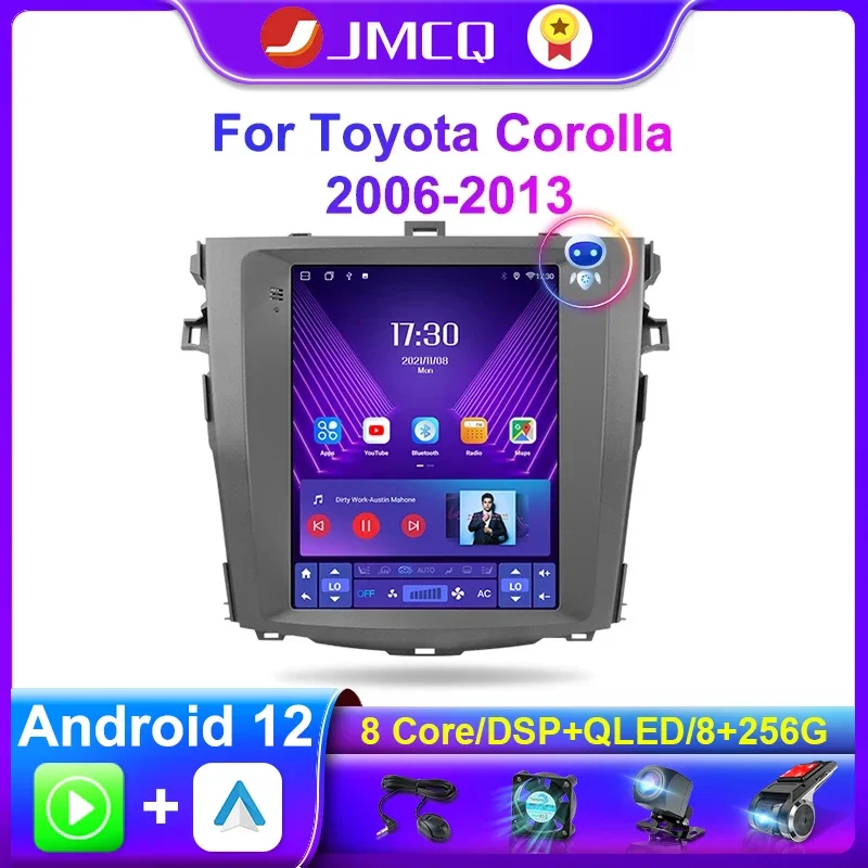 JMCQ Android 11 для Toyota Corolla E140/150 2006 - 2013 автомобильное радио мультимедийный видеоплеер Carplay 4G + WIFI навигационное головное устройство
JMCQ Android 11 для Toyota Corolla E140/150 2006 - 2013 автомобильное радио мультимедийный видеоплеер Carplay 4G + WIFI навигационное головное устройство