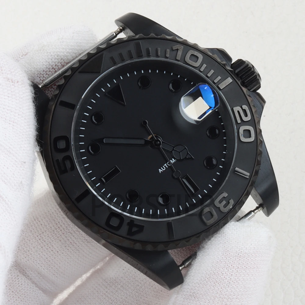 28.5MM Black NH35 Watch Dial Hands 40mm 316L Stainless Steel Case Sapphire Glass For Seiko NH35 NH36 Movement Yacht-Master Case
28.5MM Black NH35 Watch Dial Hands 40mm 316L Stainless Steel Case Sapphire Glass For Seiko NH35 NH36 Movement Yacht-Master Case