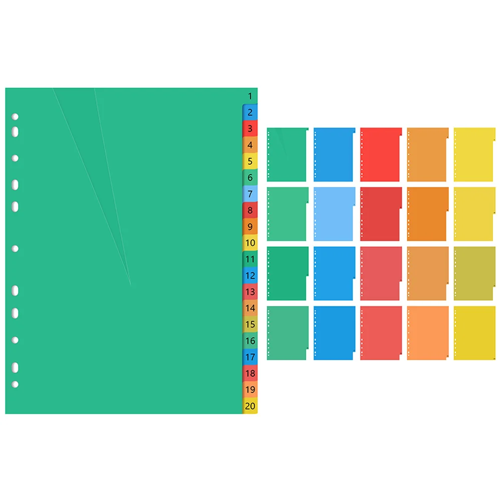 40 Pcs Colored Plastic Classification Tabs Binder Dividers for Notebooks Presentations ganize Documents
40 Pcs Colored Plastic Classification Tabs Binder Dividers for Notebooks Presentations ganize Documents