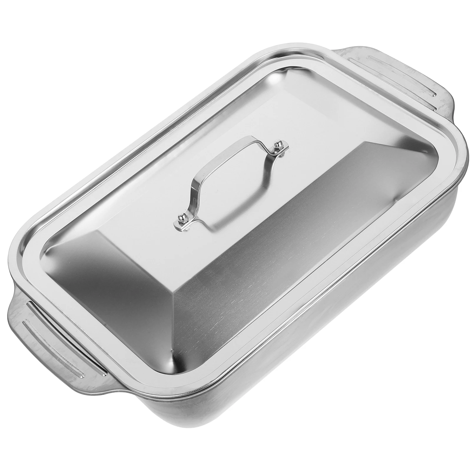 1Set StainlessSteel GrilledFishDish RectangularTray WithLid PortableRoastingPan BakingTray StainlessSteelPans Kitchenware
1Set StainlessSteel GrilledFishDish RectangularTray WithLid PortableRoastingPan BakingTray StainlessSteelPans Kitchenware